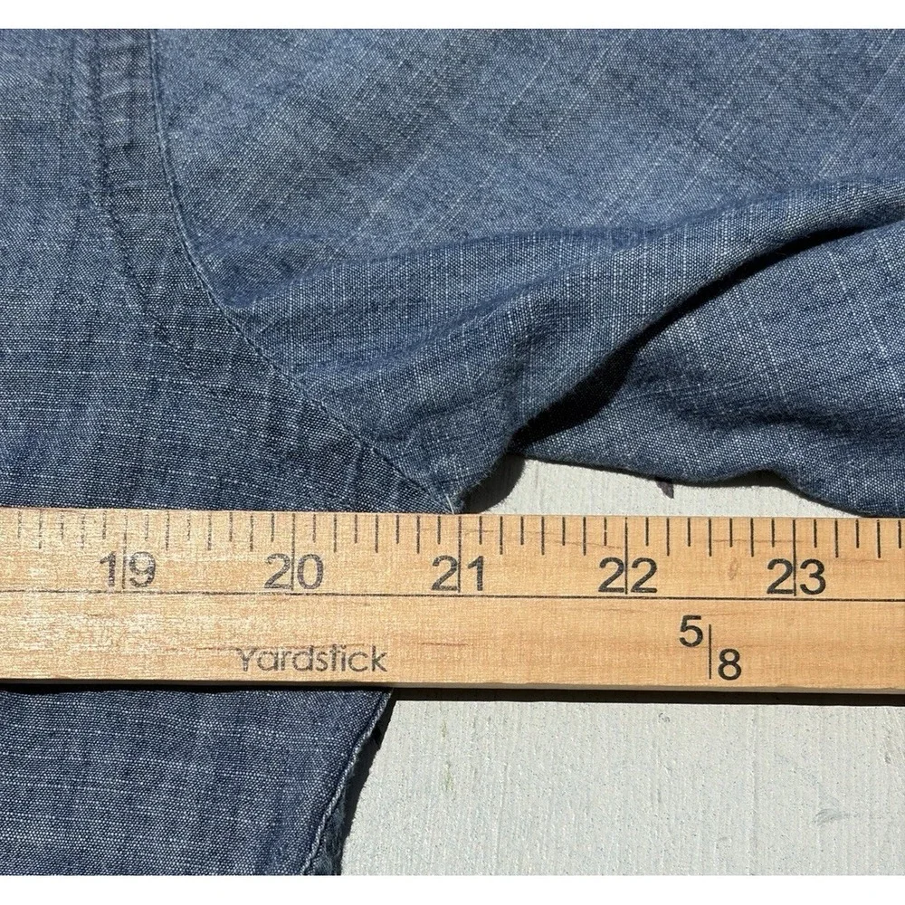Men's Banana Republic Shirt Blue Button-Down M Casual Preppy City Denim Ranch
